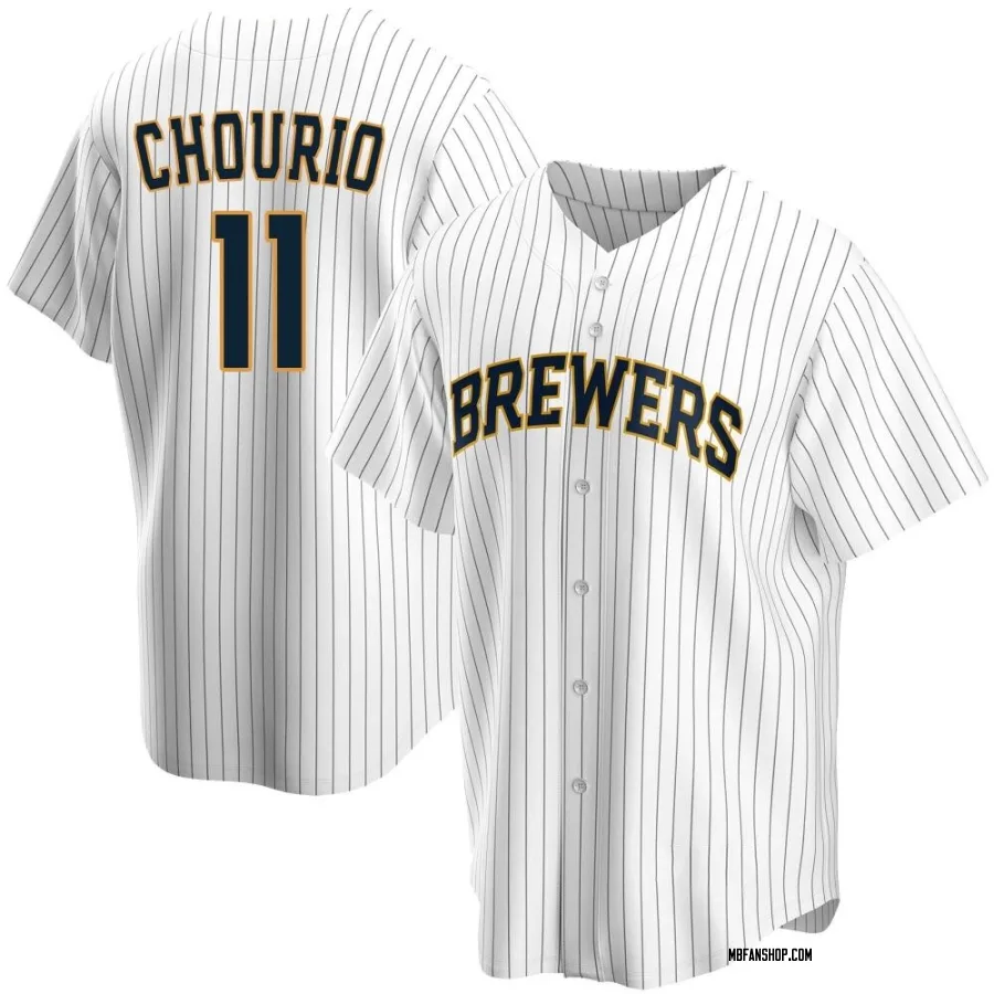 Replica Youth Jackson Chourio Milwaukee Brewers Home Jersey - White