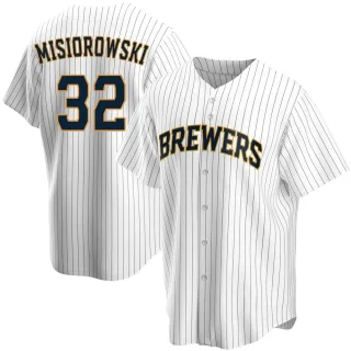 Replica Youth Jacob Misiorowski Milwaukee Brewers Home Jersey - White