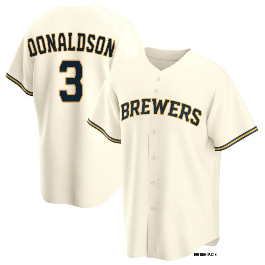 Replica Youth Josh Donaldson Milwaukee Brewers Home Jersey - Cream