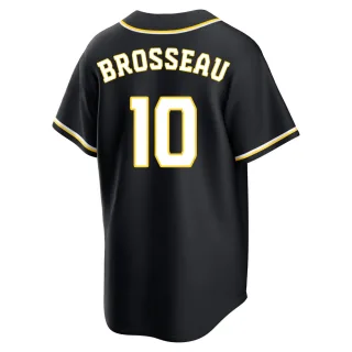Replica Youth Mike Brosseau Milwaukee Brewers Fashion Out Jersey - Black
