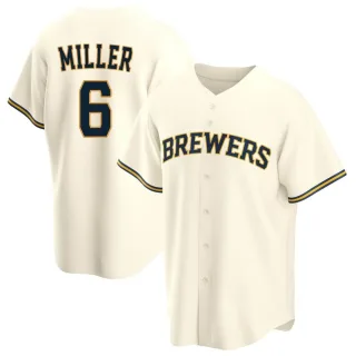 Replica Youth Owen Miller Milwaukee Brewers Home Jersey - Cream