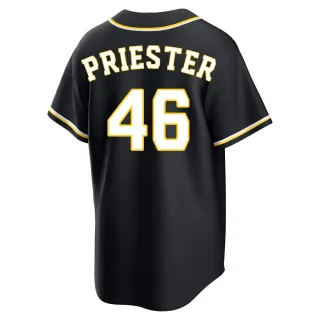 Replica Youth Quinn Priester Milwaukee Brewers Fashion Out Jersey - Black