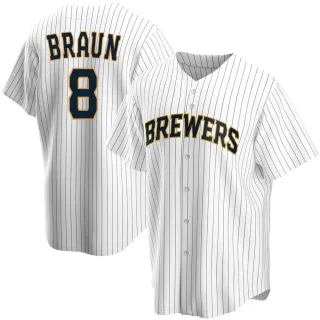 Replica Youth Ryan Braun Milwaukee Brewers Home Jersey - White