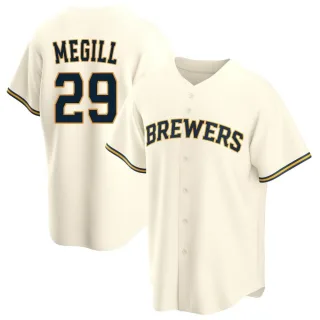 Replica Youth Trevor Megill Milwaukee Brewers Home Jersey - Cream