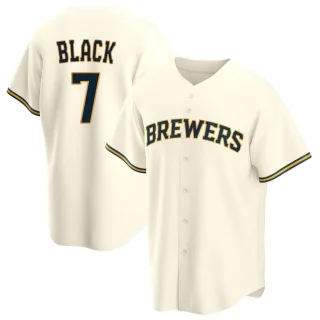 Replica Youth Tyler Black Milwaukee Brewers Home Jersey - Cream