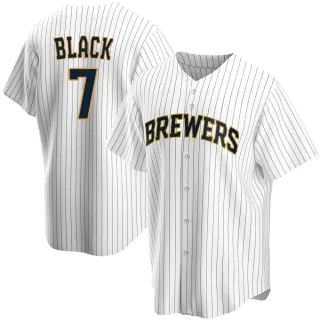 Replica Youth Tyler Black Milwaukee Brewers Home Jersey - White